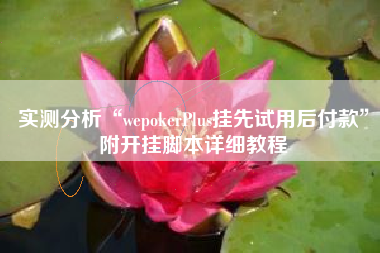 实测分析“wepokerPlus挂先试用后付款”附开挂脚本详细教程