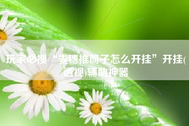 玩家必搜“麦穗推筒子怎么开挂	”开挂(透视)辅助神器