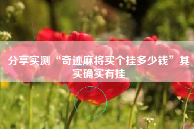 分享实测“奇迹麻将买个挂多少钱	”其实确实有挂