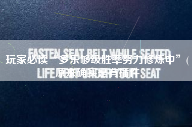 玩家必读“多乐够级胜率努力修炼中”(原来确实是有插件