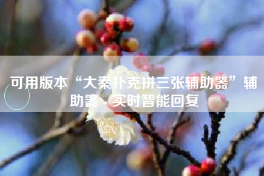 可用版本“大秦扑克拼三张辅助器”辅助器 - 实时智能回复