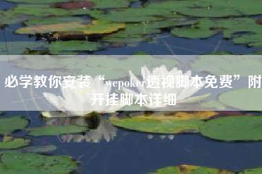 必学教你安装“wepoker透视脚本免费	”附开挂脚本详细