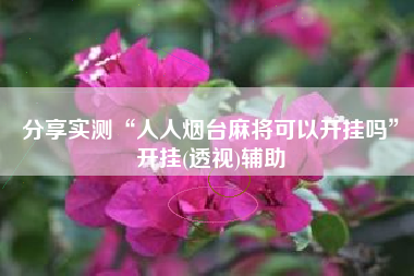 分享实测“人人烟台麻将可以开挂吗”开挂(透视)辅助