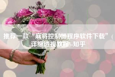 推荐一款“麻将控制器程序软件下载	”(详细透视教程)-知乎