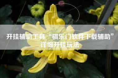 开挂辅助工具“棋乐门软件下载辅助”详细开挂玩法