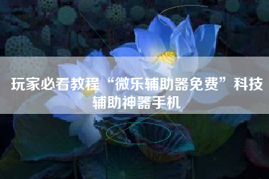 玩家必看教程“微乐辅助器免费”科技辅助神器手机