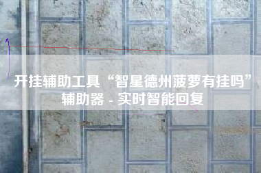 开挂辅助工具“智星德州菠萝有挂吗	”辅助器 - 实时智能回复