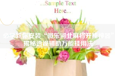 必学教你安装“微乐河北麻将开挂神器”揭秘透视辅助万能挂用法