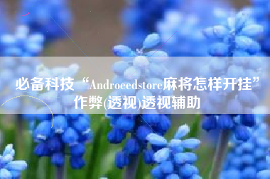 必备科技“Androeedstore麻将怎样开挂	”作弊(透视)透视辅助